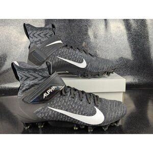 Nike Alpha Menace Elite 2 Cleats Black White AO3374-001 Mens Size 13 NEW